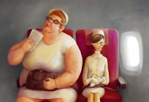 Trust me, the fat woman is mortified.